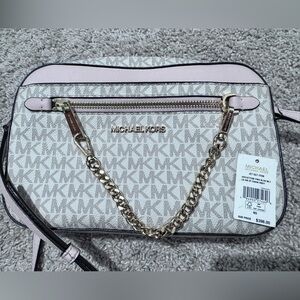 Michael Kors Cream and Pink Women's Bag